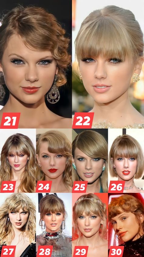 Taylor Swift 26 Years Old, Taylor Swift Shoulder Length Hair, Taylor Swift Hair Color, Taylor Swift Haircut, Old Taylor Swift, Taylor Swift Age, 26 Aesthetic, Taylor Swift Makeup, Taylor Swift Videos