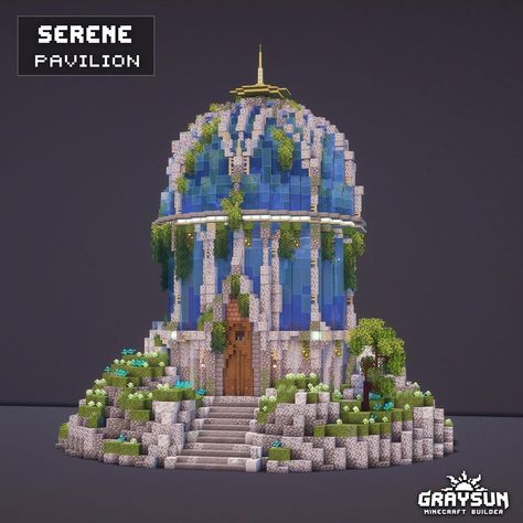 Graysun | Minecraft Builds | Minecraft - Sniffing Shacks 🪴🛖 Collab with @massivespeck 🔹️ Built on bakery.dedimc.io 🔹️Join… | Instagram Buildings For Minecraft, Fantasy Gazebo, Minecraft Gazebo Ideas, Minecraft Cool Builds, Minecraft Fantasy Builds, Minecraft Gazebo, Minecraft Underwater, Minecraft Mine, Fantasy Minecraft