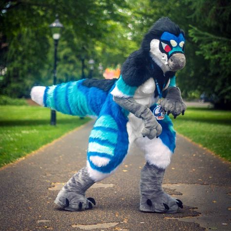 Raptor Fursona, Dinosaur Fursuit, Raptor Fursuit, Morefurless Fursuits, Fursona Ideas, Fursuit Ideas, Fursuit Tutorial, Raptor Dinosaur, Navy Art