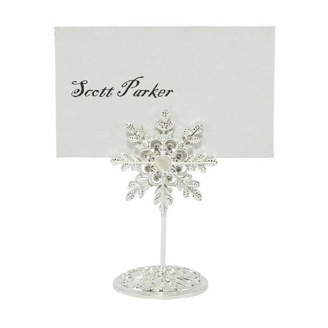 Diamante Silver Jewel Snowflake Wedding, Party Name Card and Table Number Holders Stunning diamante name card holders and table card holders Material: Metal encrusted with diamante rhinestones Add a touch of elegance to your wedding or event Great for weddings or dinner parties, as well as a decoration or a table menu for hotels, restaurants or at events Perfect for winter wonderland themed events You are able to purchase One Name Card Holder or One Table Card Holder Or Better yet You can also p Diamond Wedding Theme, Winter Wedding Table Numbers, Snowflake Wedding Theme, Winter Wedding Snow, Winter Wonderland Wedding Theme, Wonderland Wedding Theme, Christmas Wedding Themes, Diamond Theme, Winter Wedding Color Palette