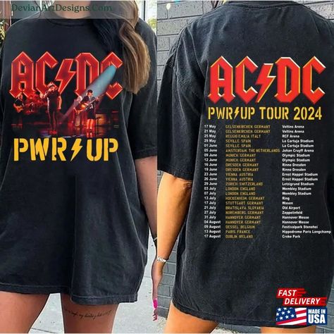 Vintage 2024 Ac Dcworld Tour Shirt Acdc Band 90S Vinatge Hoodie Classic Check more at https://devianartdesigns.com/product/vintage-2024-ac-dcworld-tour-shirt-acdc-band-90s-vinatge-hoodie-classic/ Acdc Outfit, Acdc Band, Outfit Rock, Acdc Shirt, Tour Shirt, Ac Dc, Concert, Band, Sweatshirts