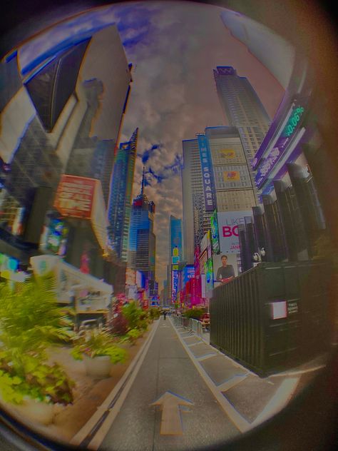 Fish Eye City, Liberty New York, Outdoor Aesthetic, Indie Girl, Landscape Background, Matchbox Art, Indie Aesthetic, Vintage New York, City Landscape