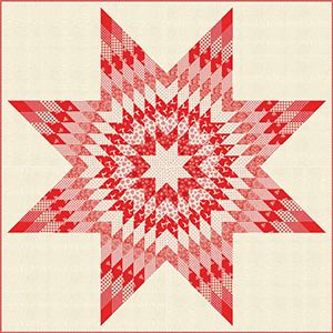 Quilt Inspiration: Free pattern day! Red and white quilts (part two) Red White Quilt, Lone Star Quilt Pattern, Lone Star Quilts, Backing A Quilt, Mccalls Quilting, Colour Pictures, Lap Quilt Patterns, Star Quilt Pattern, Lone Star Quilt