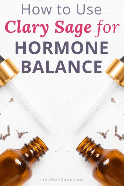 When it comes to essential oils for hormone balance, clary sage is a must-have. This article shows you how clary sage helps with hormonal imbalance symptoms, lowers period pain and regulates hormones like cortisol. You also get essential oil blends that you can use as natural hormone balance remedies. Clary Sage For Hormone Balance, Essential Oil Hormone Balance Woman, Clary Sage Essential Oil Uses, Clary Sage Benefits, Sage Oil Benefits, Clary Sage Essential Oil Benefits, Oils For Hormone Balance, Essential Oils For Hormone Balance, Hormonal Imbalance Symptoms