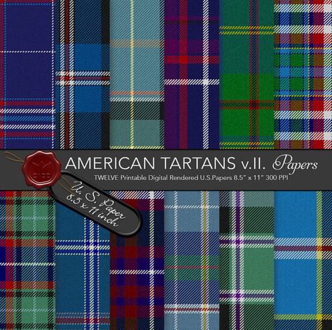 American tartans / US Tartan Cherokee by CornucopiaArtDesign Wisconsin State, Scottish Heritage, Texture Packs, Scottish Tartans, Photography Projects, Oklahoma, Pennsylvania, Wisconsin, Digital Paper