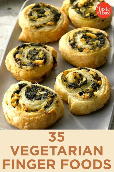 35 Vegetarian Finger Foods For Your Next Party Finger Foods Party, Vegetarian Finger Food, Vegetarian Party, Veggie Appetizers, Vegetarian Party Food, Appetizers Easy Finger Food, Finger Foods Easy, Vegetarian Appetizers, Party Finger Foods