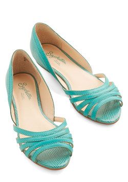 Flats - Plan Ahead Flat in Teal Teal Flats, Blue Leather Flats, Beautiful Sandals, Vintage Heels, Blue Flats, Leather Ballet Flats, Shoe Obsession, Leather Flats, Seychelles