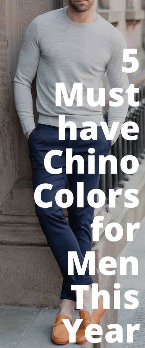 Read on to know about the 5 trending chino hues for men this year. Smart Casual Shirts For Men, Charcoal Chinos Men Outfits, Chinos And Sweatshirt Men Outfit, Men’s Chino Pants, How To Style Chinos Mens Fashion, Chino Style Men, Muscular Men Fashion Outfit, White Chinos Men Outfits, Men’s Chinos Outfits