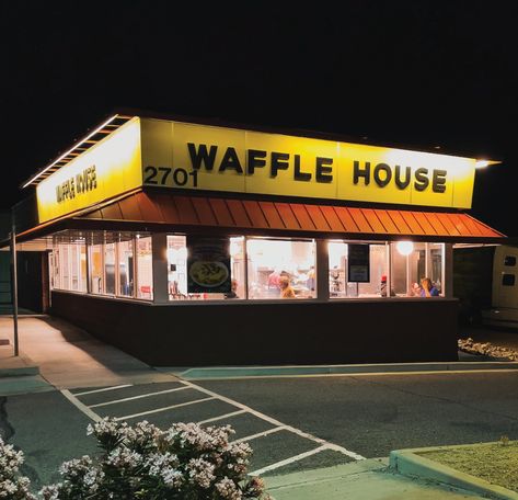 Is Waffle House Southern? A new book hashes out the diner's cultural resonances - Atlanta Magazine Waffle House Hashbrowns, Waffle House Aesthetic, Style Scape, Chocolate Chip Waffle, Waffle House Menu, 80's Clothes, City Reference, Honeycomb Wallpaper, Steak Eggs