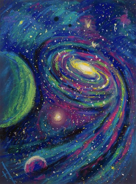 I Create Paintings Inspired By Natural Forms | Bored Panda Ideas For Canvas, Diy For Him, Canvas Art Diy, Space Art Projects, Galaxy Drawings, Outer Space Art, Planet Painting, Cosmos Art, Space Drawings