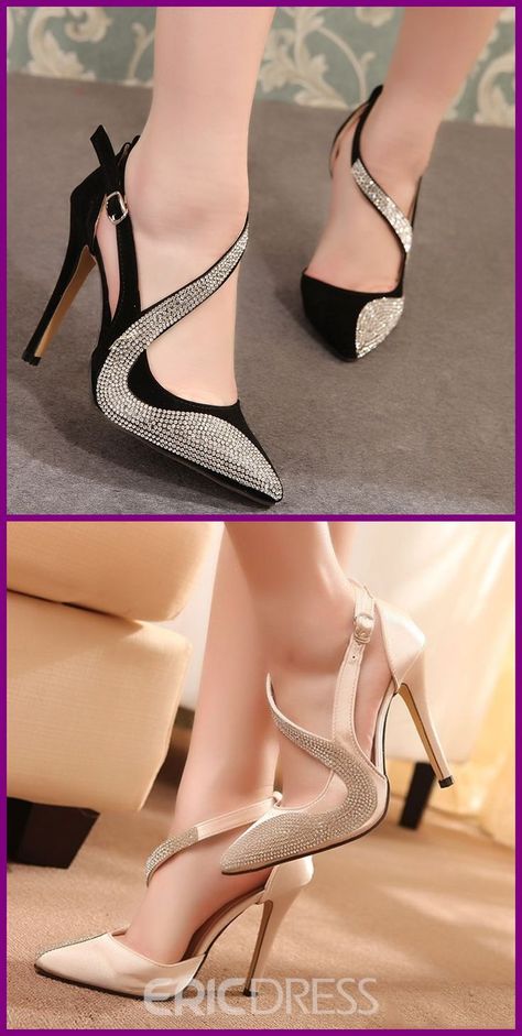 Hak Tinggi, Trendy Purses, Classy Shoes, Stunning Shoes, Fancy Shoes, Slingback Sandals, Fabulous Shoes, Fashion Heels, Fashion High Heels