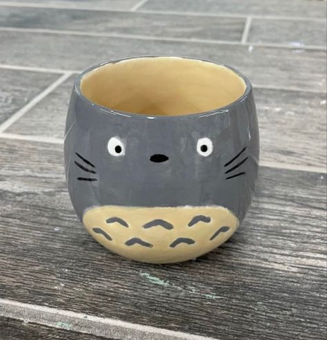 pet pottery As You Wish Ideas Pottery, Paint A Cup Ideas, Ceramic Mug Inspiration, Mug Inspo Design, Pottery Painting Cup Ideas, Painted Cups Ideas, Fun Pottery Painting Ideas, Studio Ghibli Pottery Painting, Ceramic Cafe Ideas