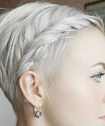 Easy Braids For Short Hair, Pixie Wedding Hair, Pixie Braids, Rope Braided Hairstyle, Formal Hairstyles For Short Hair, Headbands For Short Hair, Braided Bangs, Small Braids, Short Braids