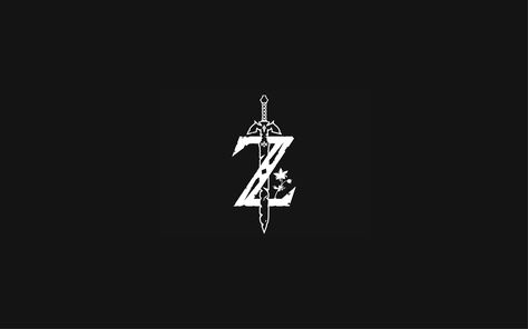 sword and letter z logo The Legend of Zelda The Legend of Zelda: Breath of the Wild #tloz #minimalism #monochrome video games Master Sword #5K #wallpaper #hdwallpaper #desktop Legend Of Zelda Desktop Background, Legend Of Zelda Wallpaper, Zelda Hd, Letter Z Logo, Zelda Wallpaper, Zelda Logo, Dark Link, Snowman Wallpaper, 5k Wallpaper