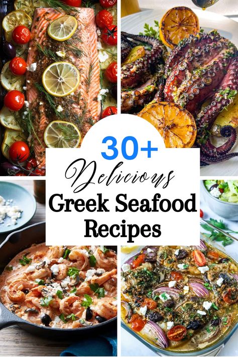 Greek Seafood Dishes, Greek Seafood Recipes, Greek Fish Recipes, Mediterranean Seafood Recipes, Greek Fish Recipe, Greek Seafood, West Coast Kitchen, Shrimp Saganaki, Greek Fish