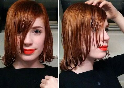 How the middy cut looks when wet Middy Haircut, Vintage Haircut, Vintage Haircuts, New Haircut Ideas, The Lob, Vintage Hairstyle, 50s Hairstyles, Classic Haircut, 1940s Hairstyles