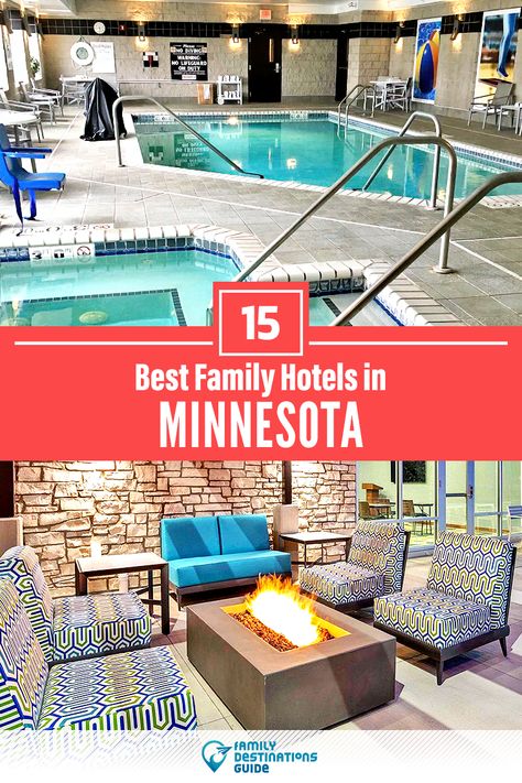 Looking for the top family-friendly hotels in Minnesota? Want ideas or inspiration for the best places to stay with your kids? We’re FamilyDestinationsGuide, and we’re here to help: Discover the best family hotels in Minnesota - so you get family memories that last a lifetime! #minnesota #minnesotahotels #minnesotafamilyhotels #minnesotavacation #minnesotawithkids #familyvacation #familyhotels Best Family Resorts, Family Pool, Family Friendly Hotels, Family Destinations, Family Hotel, Family Resorts, Hotel Pool, Luxury Retreats, Best Resorts