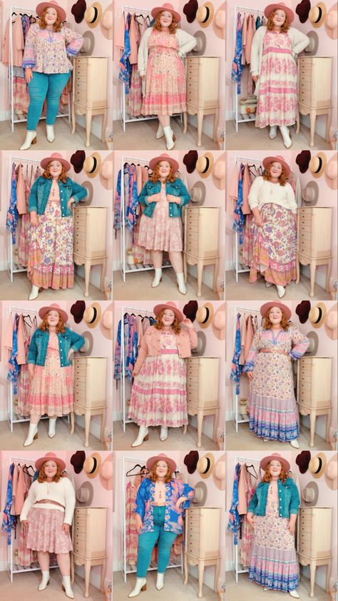 Plus Size Pink Shirt Outfits, Pretty In Pink Inspired Outfits, Pink Plus Size Outfits, Pink Hat Outfit, Pink Dress Outfit Casual, Pink Capsule Wardrobe, Plus Size Asian Fashion, Pale Pink Pants, Pink Fall Outfits