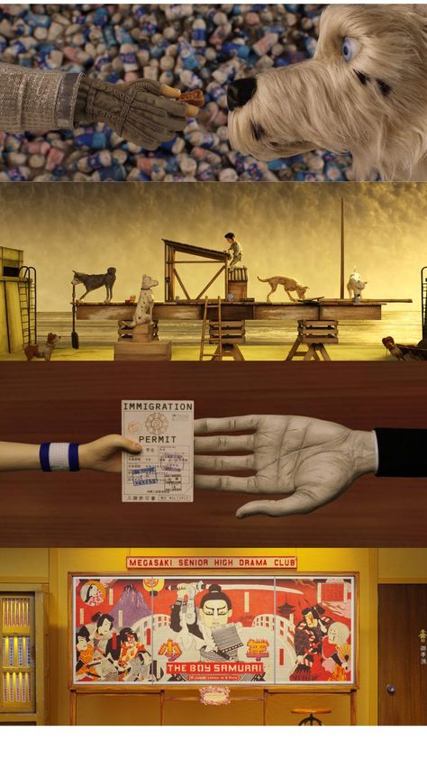 Wes Anderson Films, Beloved Movie, Isle Of Dogs, Fantastic Mr Fox, Wes Anderson, Dog Pin, 2d Animation, Stop Motion, Movie Scenes