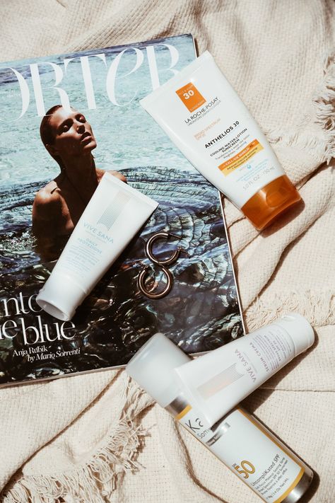 summer sunscreen report // favorite non-toxic sunscreens Beach Needs, Beautiful Saturday, Organic Sunscreen, Mario Sorrenti, Anja Rubik, High Fashion Photography, Best Sunscreens, Natural Sunscreen, Facial Sunscreen