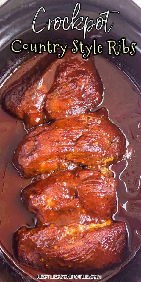 Boneless Pork Ribs In The Crockpot, Pork Country Style Ribs Crock Pot, Slow Cooker Country Style Pork Ribs, Crockpot Country Style Pork Ribs, Boneless Ribs Crockpot, Boneless Pork Ribs Crockpot, Country Style Boneless Pork Ribs, Crockpot Country Style Ribs, Country Style Pork Ribs Crock Pot