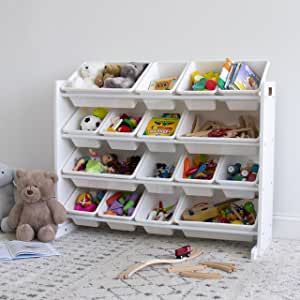 Wood Toy Storage, Organizing Boxes, Toy Storage Organizer, Natural Wood Toys, Toy Storage Bins, Colorful Storage, Toy Organizer, Steel Shelving, Toy Storage Organization