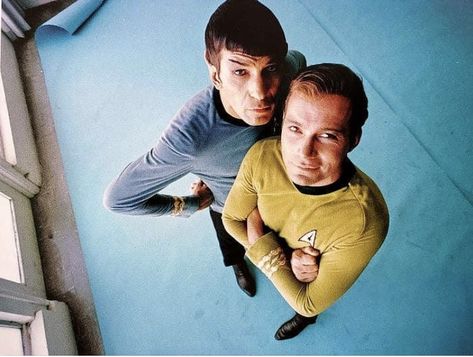 Spock And Kirk, Deep Space Nine, Life Moves Pretty Fast, Star Trek Original Series, Best Bond, Star Trek Original, Leonard Nimoy, Captain Kirk, William Shatner