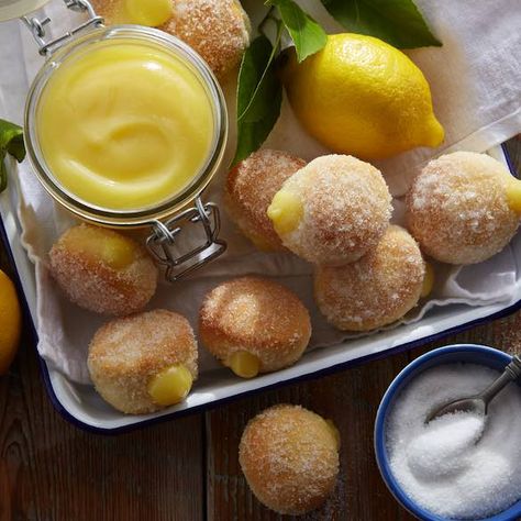 Recipes - American Egg Board Donuts Glaze, Hygge Holiday, Easy Egg Recipes, Summer Flavors, Baked Dessert, Brunch Inspiration, Lemon Curd Filling, Donut Recipe, Filled Donuts