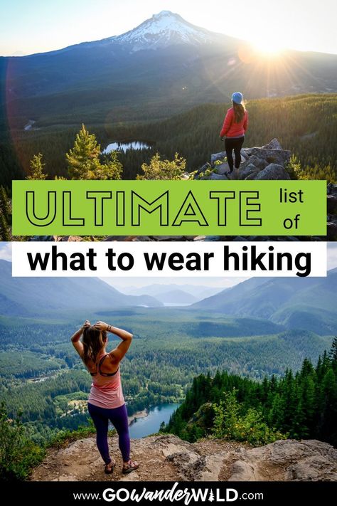 Getting dressed for a hike requires a bit more thought than simply picking an outfit to wear around town. We’re covering the basics from the best fabrics for hiking, how to layer, what to pack and most importantly, what not to wear on the trail. Hiking Layering Outfit, Hiking Layers For Women, Hiking Layers, What To Wear Hiking, What Not To Wear, Types Of Hiking, Hiking Poles, Hiking Routes, Hiking Tips