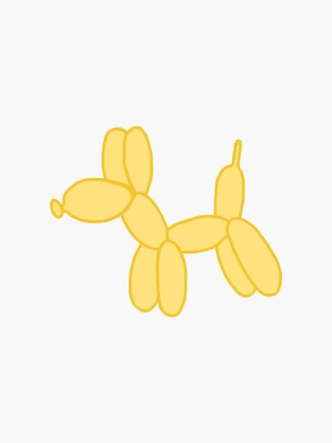 Yellow Doodles Aesthetic, Yellow Things To Draw, Yellow Drawings, Yellow Doodles, Yellow Stickers, Yellow Aesthetic Pastel, Preppy Stickers, Yellow Animals, Yellow Balloons