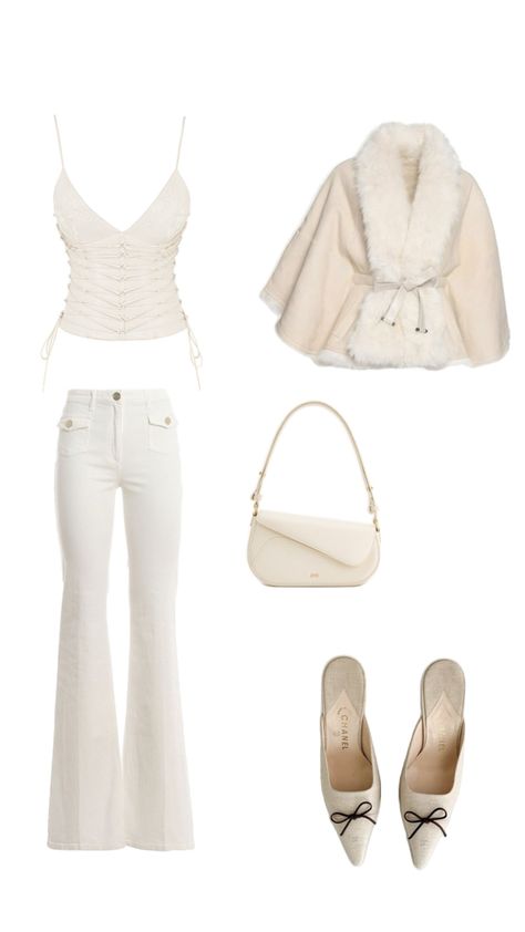 Fluffy Top Outfit, Fluffy Top, Aesthetic White, Spirit Week, Top Outfit, White Out, Faux Fur, Top Outfits, Outfit Inspo