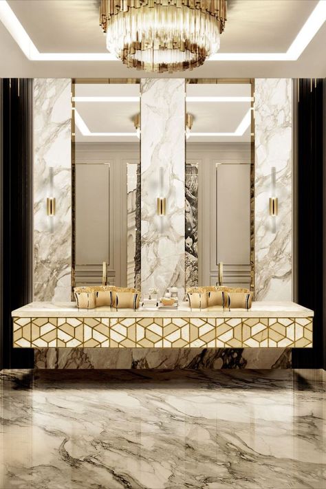 Luxury Bathroom Interior, Bathroom Decor Luxury, Bad Inspiration, Tile Trends, Bathroom Design Inspiration, Bathroom Trends, Bathroom Design Luxury, Luxury Rooms, Elegant Bathroom