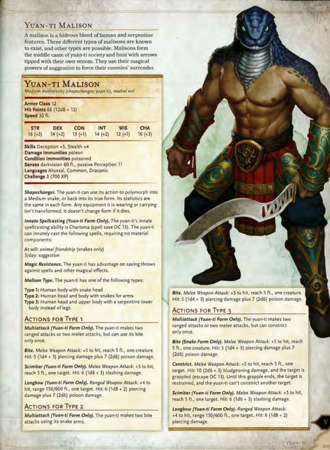 Yuan Ti Malison 5e Yuan Ti Malison, Dessert Kingdom, Yuan Ti Pureblood Male, Yuan Ti Monk Dnd, Dnd Jungle, Dnd Gargantuan Monster, Dnd Yuan Ti, D&d Yuan Ti, Snake Game