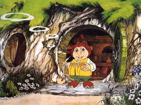 Bilbo at Bag End in the Rankin/Bass movie #TheHobbit - 1st exposure to Tolkien for many of us... The Hobbit Cartoon, The Hobbit Animated, The Hobbit 1977, 70s Cartoons, Babylon Bee, Hobbit Art, Peter Jackson, Frodo Baggins, Elijah Wood