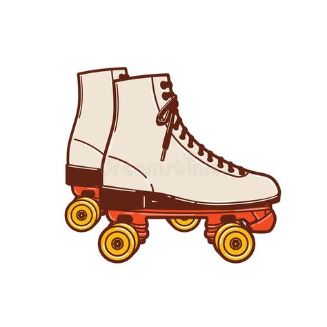 A roller skate classic commonly used and popular in the 70s and royalty free illustration 90s Illustration, Free Illustration, Early 90s, Roller Skate, The 70s, Letterhead, Free Illustrations, Grade 1, Art Ideas