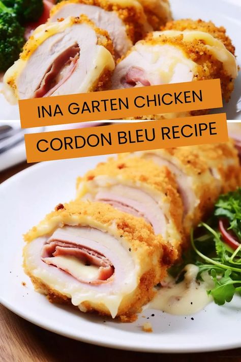 Recipe Chicken Cordon Blue, Make Ahead Chicken Cordon Bleu, Cordon Blue Chicken Recipe, Chicken Cordon Bleu Skillet, Chicken Cordon Blue Crock Pot, Cord On Blue Chicken, Joanna Gaines Chicken Cordon Bleu, Chicken Cordon Bleu Recipes Baked, Stuffed Chicken Cordon Bleu