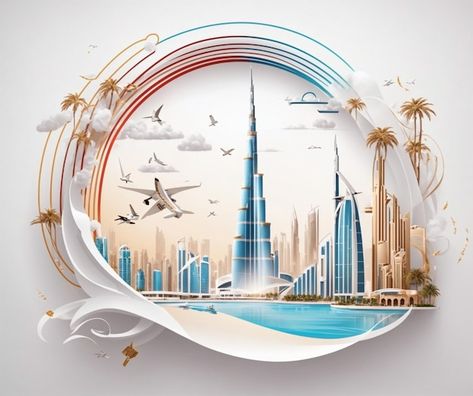 Dubai Background, Dubai Design, City Cartoon, Light Background Images, Lights Background, Background Images, Graphic Resources, Tourism, Dubai