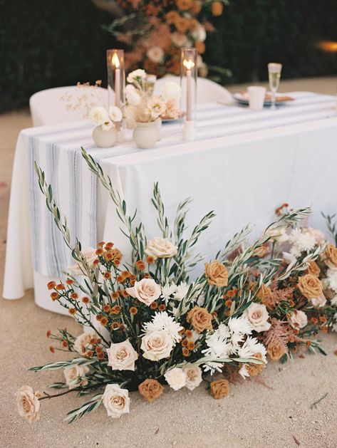 Photography: http://mallorydawn.com Rust Wedding Florals, Burnt Orange Weddings Flowers, Fall Centerpieces Wedding Table Decor, Fall Terracotta Wedding Flowers, White And Terracotta Wedding Flowers, Romantic Fall Wedding Florals, Wedding Flowers For Tables, Peach Fall Wedding, Earthy Wedding Flowers