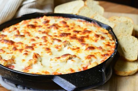 Chicken Parmesan Dip Recipe - Will Cook For Smiles Chicken Parmesan Dip, Parmesan Dip Recipe, Cream Cheese And Chicken, Parmesan Dip, Beer Cheese Sauce, Healthy Dip Recipes, Will Cook For Smiles, Dip Recipes Appetizers, Cheese Sauce Recipe