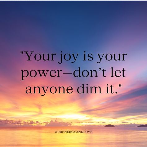 Don’t let anyone dim your light or take away your happiness. Your joy is your strength, your resilience, your essence! ✨ When you protect that joy, you hold onto your power. 💪🏼 Keep shining, and let your heart radiate with all the goodness and positivity the world needs. Protect your peace. Guard your joy. Share your light.

💛 Universal Energy and Love to all!💛

#StayPositive #OwnYourPower #ProtectYourJoy #ShineBright #PositiveVibes #InnerStrength Keep Shining Your Light, Don’t Let Them Steal Your Joy, Be Yourself Quotes Wallpaper, Joy Vision Board, Quotes About Shining, Dim Your Light, Shine Quotes, Protect Your Peace, Universal Energy