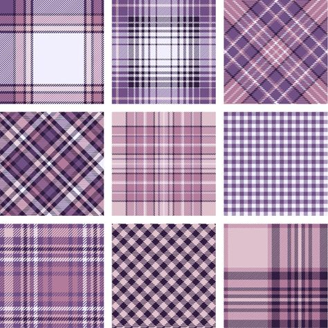 Lilac Gingham, Textile Pattern Design Fashion, Clothing Fabric Patterns, Pattern Design Fashion, Monochrome Pattern, Scrapbook Stickers Printable, Textile Pattern Design, Patterns Fabric, Gingham Pattern