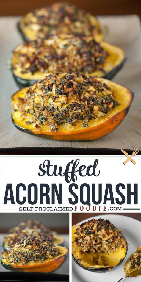 Acorn Squash With Sausage, Squash With Sausage, Sausage Stuffed Acorn Squash, Zucchini Zoodles, Roasted Acorn Squash, Stuffed Squash, Stuffed Acorn Squash, Acorn Squash Recipes, Acorn Squash