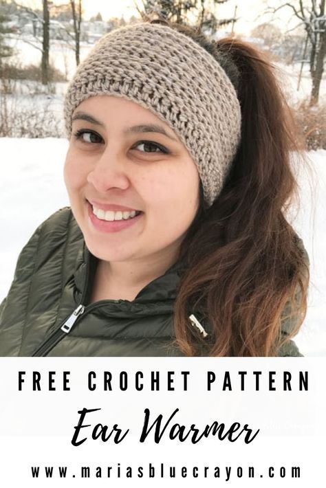 Headband Warmer Crochet, Crochet Pattern For Headband Ear Warmer, Super Bulky Headband Crochet, Crochet Thermal Stitch Ear Warmer, Free Crochet Pattern For Headband, Simple Crochet Ear Warmer Free Pattern, Crocheted Headband Patterns Free, Easy Ear Warmer Crochet, Double Crochet Ear Warmer