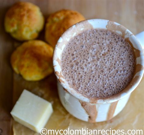 Colombian-Style Hot Chocolate (Chocolate Caliente) | My Colombian Recipes Colombian Drinks, Colombian Breakfast, Columbian Recipes, Colombian Dishes, Colombian Recipes, Colombian Cuisine, Colombian Food, Chocolate Caliente, Chocolate Chocolate