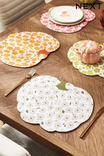 Kitchenware | Kitchen Accessories, Storage & More | Next UK Autumn Placemats, Orange Pumps, Fall Placemats, Halloween Photography, Dish Drainers, Ditsy Print, Orange Pumpkin, Recycling Bins, Wedding Guest Dress Summer