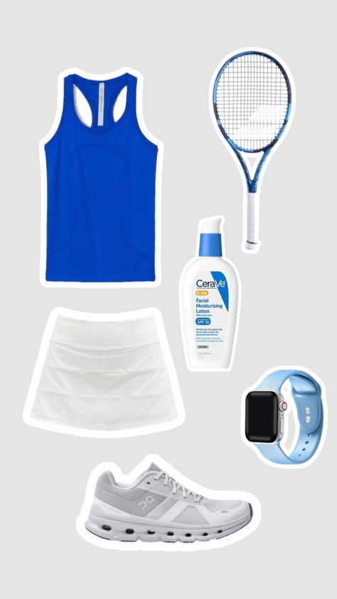 Lululemon Golf Outfit, Preppy Golf Outfit, Preppy Tennis Outfit, Tennis Outfit Preppy, Tennis Ootd, Fitgirl Aesthetic, Tennis Hairstyles, Cute Tennis Outfit, Lululemon Preppy