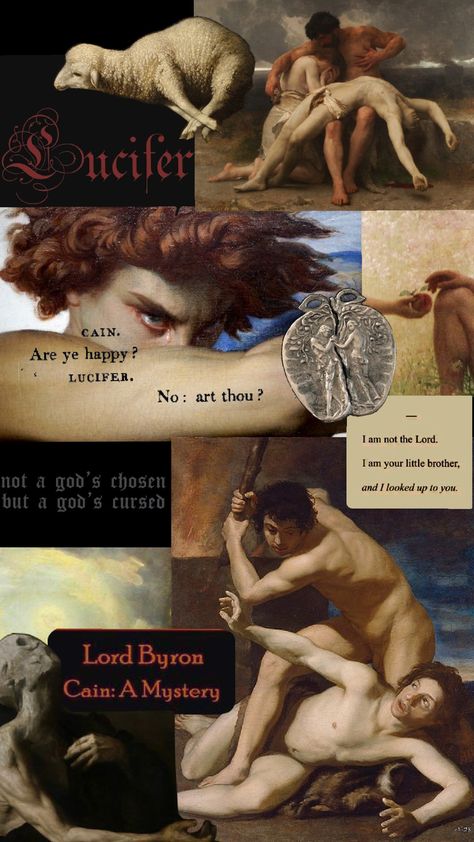 #literature #art #mythology #satanism #bible #aesthetic Lucifer Painting, Bible Aesthetic, The Satanic Bible, Cain And Abel, Rennaissance Art, Lord Byron, Literature Art, Ethereal Art, Fallen Angel