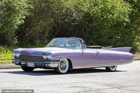 Purple Cadillac, Kendall Jenner Car, 1960 Cadillac Eldorado, Fai Khadra, 1960 Cadillac, Old Vintage Cars, Purple Car, Mc Laren, Old Classic Cars