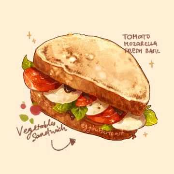 Drawing Sandwich, Food Lettering, Sandwich Menu, Food Doodles, 귀여운 음식 그림, Foodie Art, Food Artwork, Food Clipart, Food Illustration Art