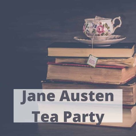 Bridgerton Inspired Crafts, Jane Austen Tea Party, Jane Austen Book Club, Diy Tea Party, Vintage Tea Parties, Persuasion Jane Austen, Ball Aesthetic, Jane Austin, Baby Shower Tea